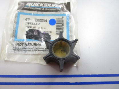 NEW OEM 47-26554 Mercury Quicksilver Impeller 0810