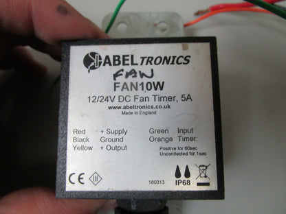 *NEW* 0720 ABELtronics 12/24V DC 5A Fan Timer FAN10W