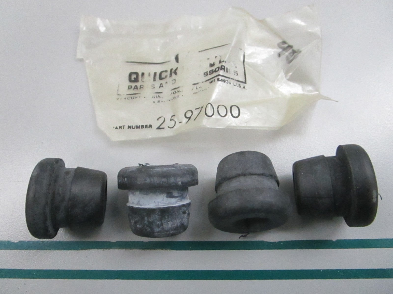 NEW OEM (LOT OF 4) 25-97000 Mercury Quicksilver Grommet 0810