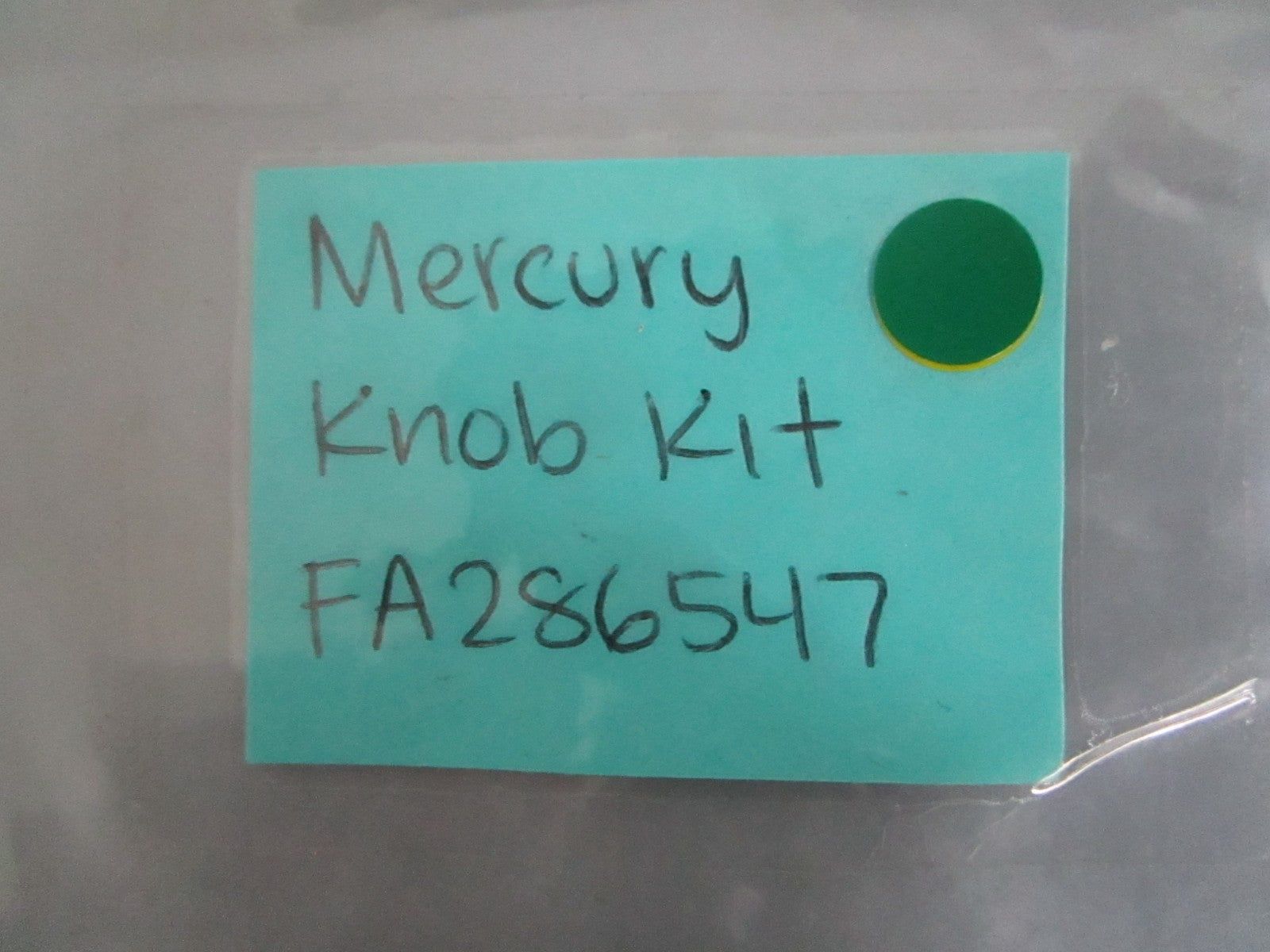 Mercury NEW OEM Choke Knob Kit FA286547 NOS Genuine Marine Outboard Part 0820