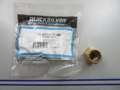 *NEW OEM* 0810 Mercury Quicksilver Prop Nut 11-826711 20