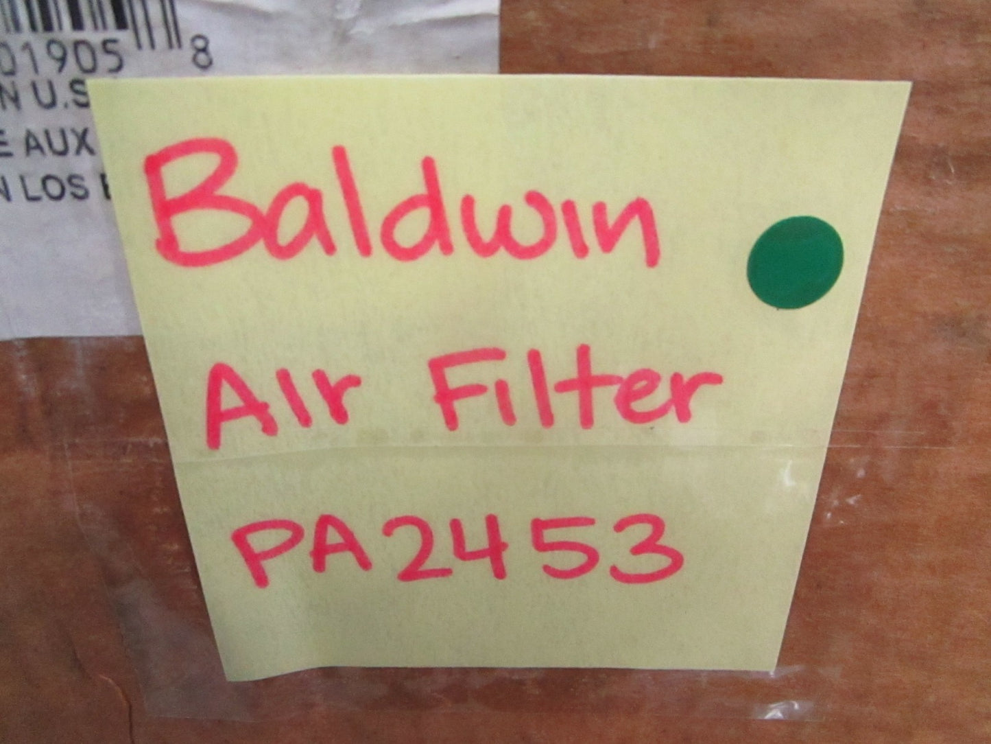NEW PA2453 Baldwin Air Filter Rep: 1W-3637 3I-0793 251-5886 CAT 0820