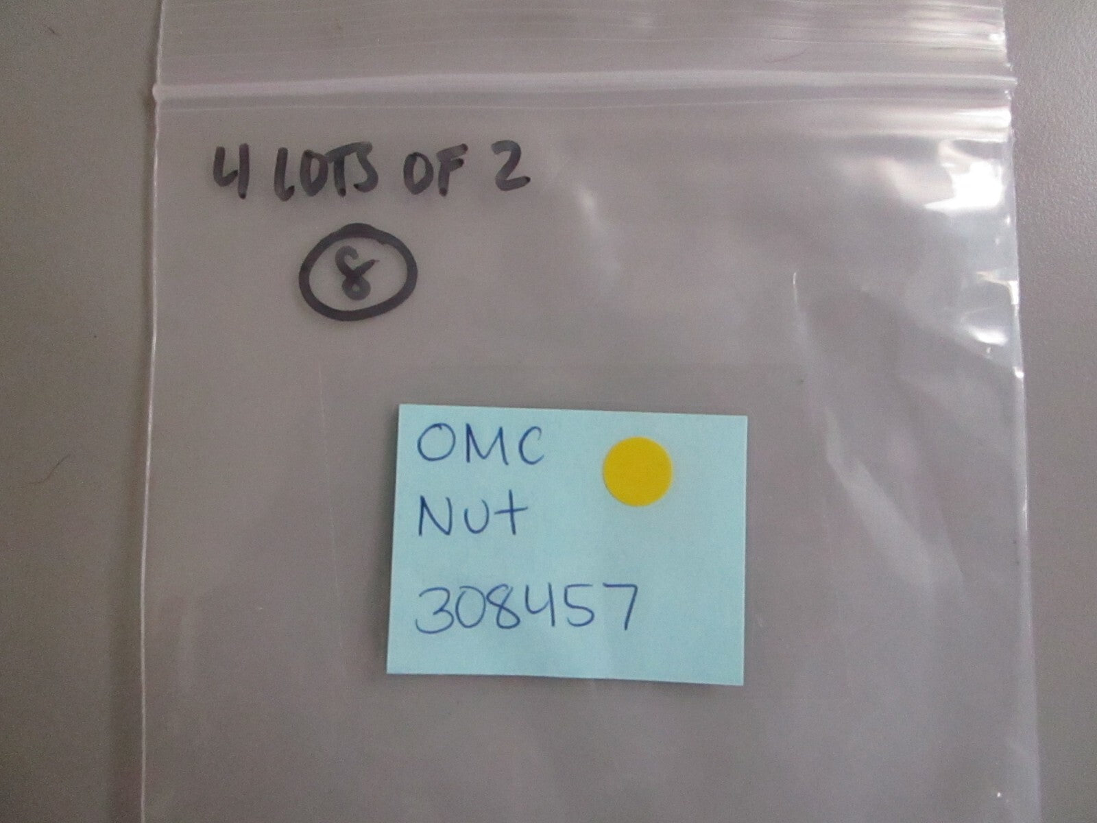 *NEW OEM* (LOT OF 2) 0810 OMC Johnson Evinrude Nut 308457 0308457