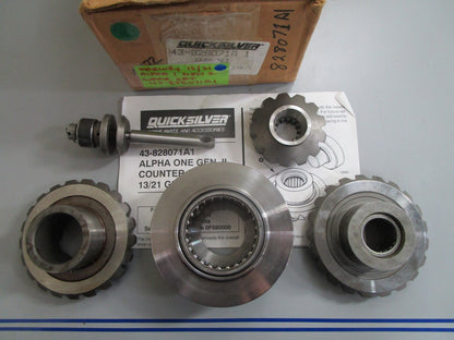 *NEW OEM* 0820 Mercury Quicksilver 13/21 Alpha 1 Gen 2 Gear Set 43-828071A1