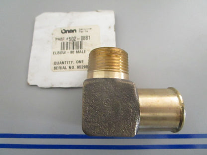 *NEW OEM* 0720 Onan Cummins Siphon Break 90° Male Elbow 170-3898 502-0881