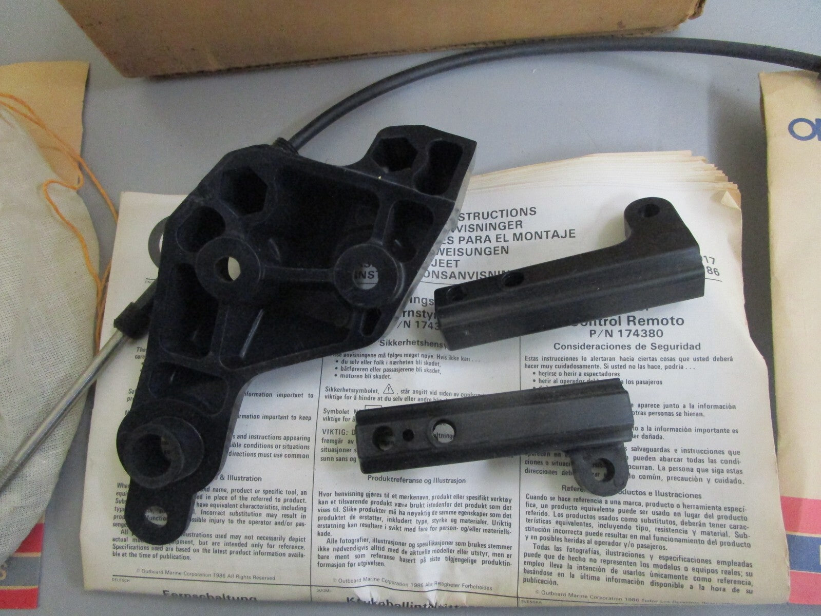 *NEW OEM* 0820 OMC Johnson Evinrude Remote Control Adapter Kit 431840 0431840