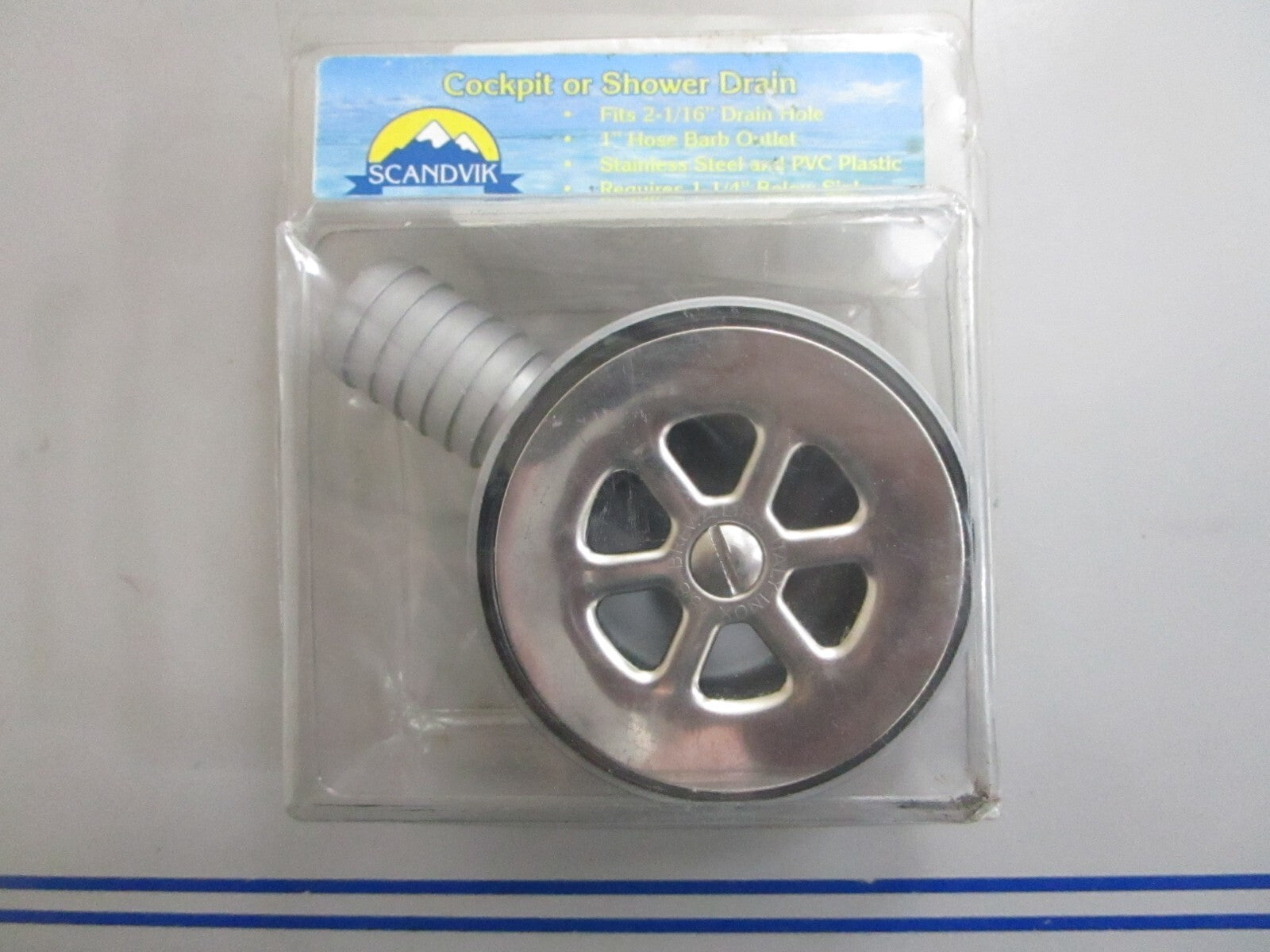 *NEW* 0820 Scandvik Cockpit or Shower Drain PF250S