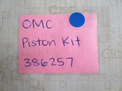 NEW OEM 386257 0386257 OMC Johnson Evinrude Piston Kit 0820