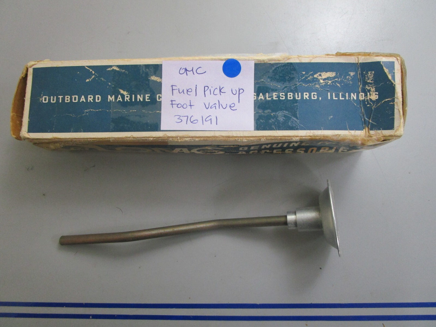 *NEW OEM* 0820 OMC Johnson Evinrude Fuel Pick Up Foot Valve 376191 0376191