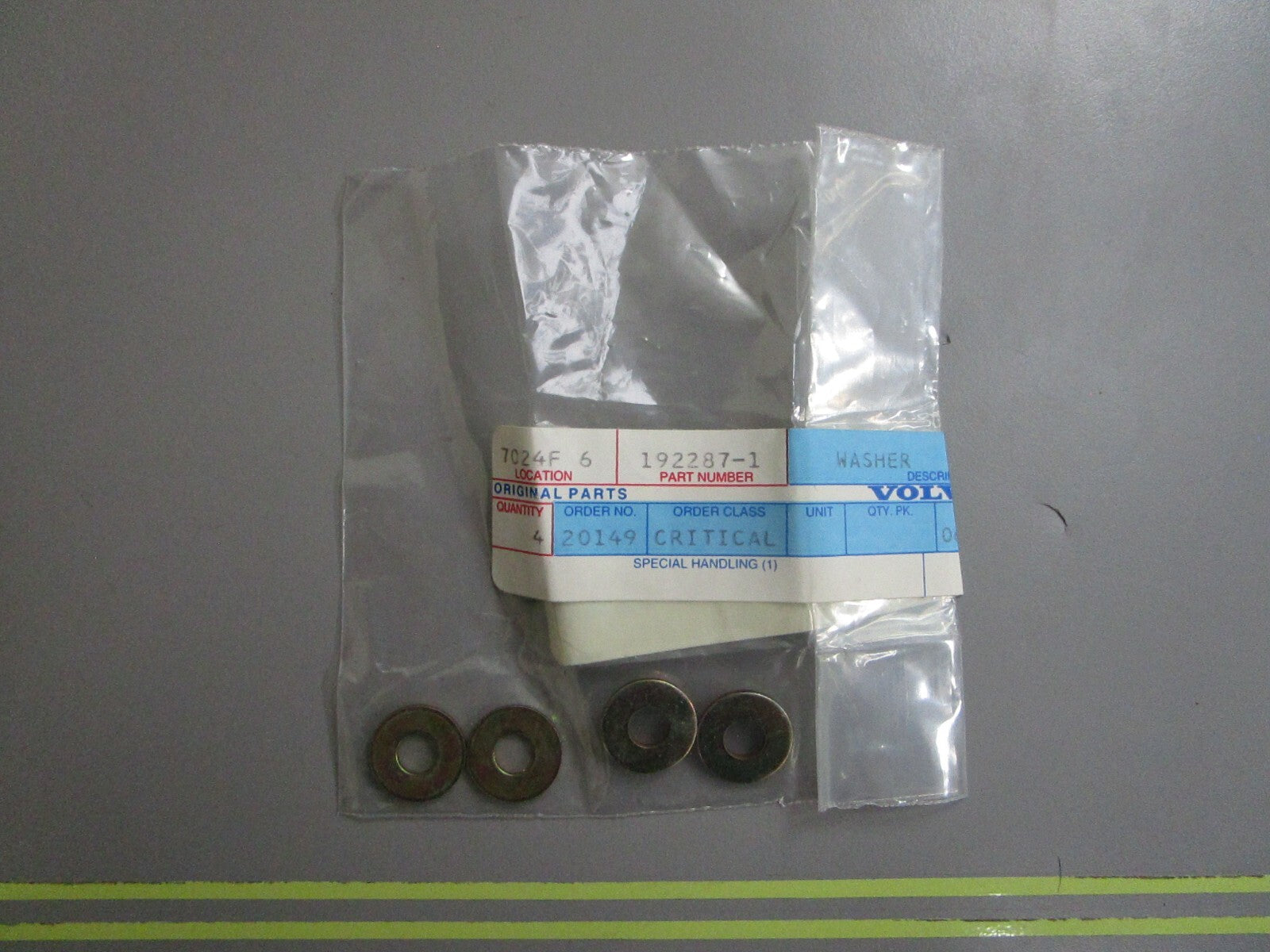 *NEW OEM* (LOT OF 4) 0810 Volvo Penta Washer 192287