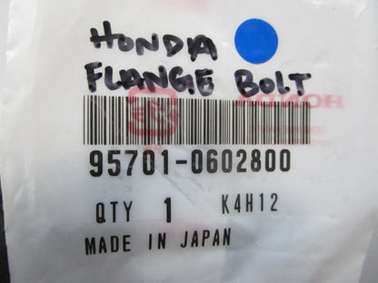 *NEW OEM* 0810 Honda Flange Bolt 95701-0602800