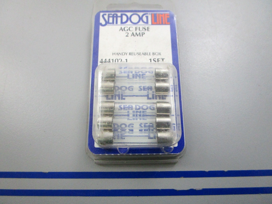 NEW (LOT OF 5) 444102-1 Sea-Dog 2 AMP AGC Fuse 0810