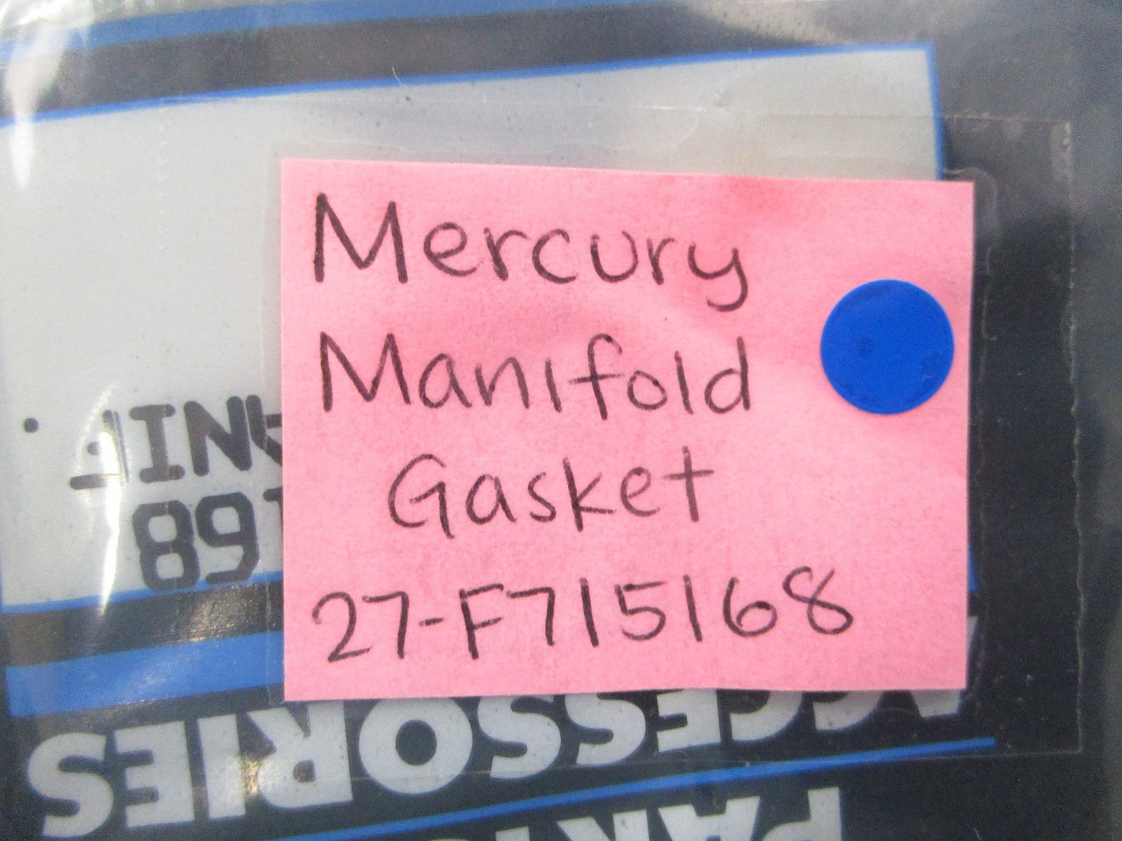 NEW OEM 27-F715168 Mercury Quicksilver Manifold Gasket 0810