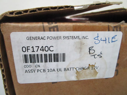 *NEW OEM* 0720 Generac 12V 10A PCB Batter Charger 0F1740C