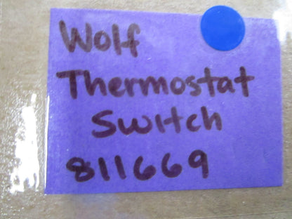 *NEW OEM* 0810 Wolf Thermostat Switch 811669