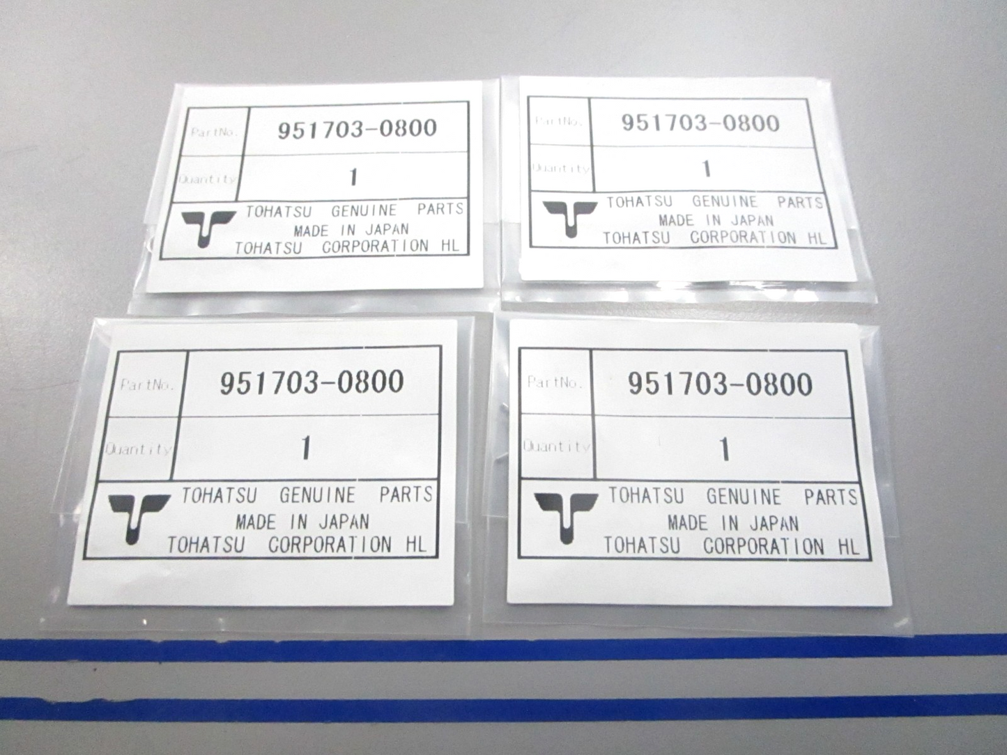 NEW OEM (LOT OF 4) 951703-0800 Tohatsu Snap Retainer 0810