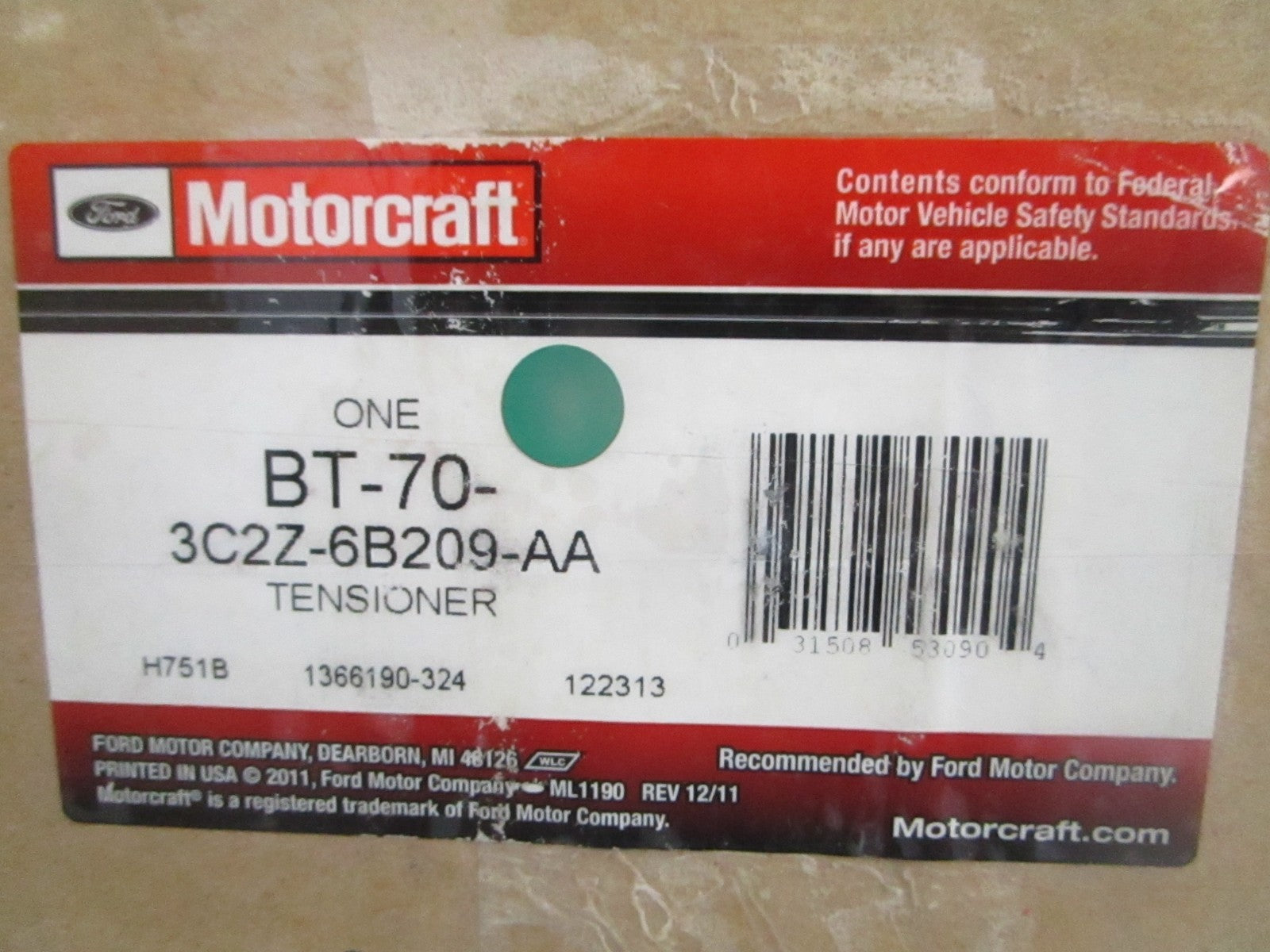 Motorcraft BT-70 3C2Z-6B209-AA Belt Tensioner 6.0 PowerStroke NEW OEM 0820