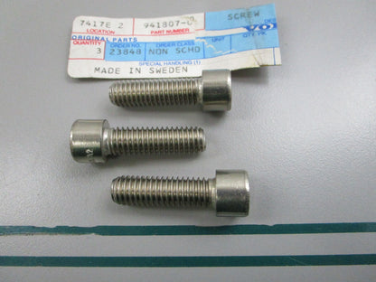 NEW OEM (LOT OF 3) 941807 Volvo Penta Hex Screw Socket 0810