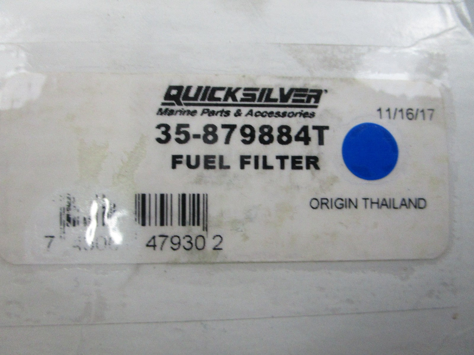 NEW OEM (LOT OF 2) 35-879884T Mercury Quicksilver Fuel Filter 0810