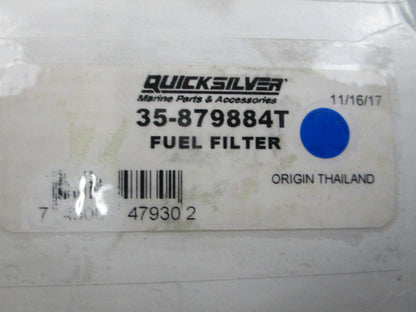 NEW OEM (LOT OF 2) 35-879884T Mercury Quicksilver Fuel Filter 0810