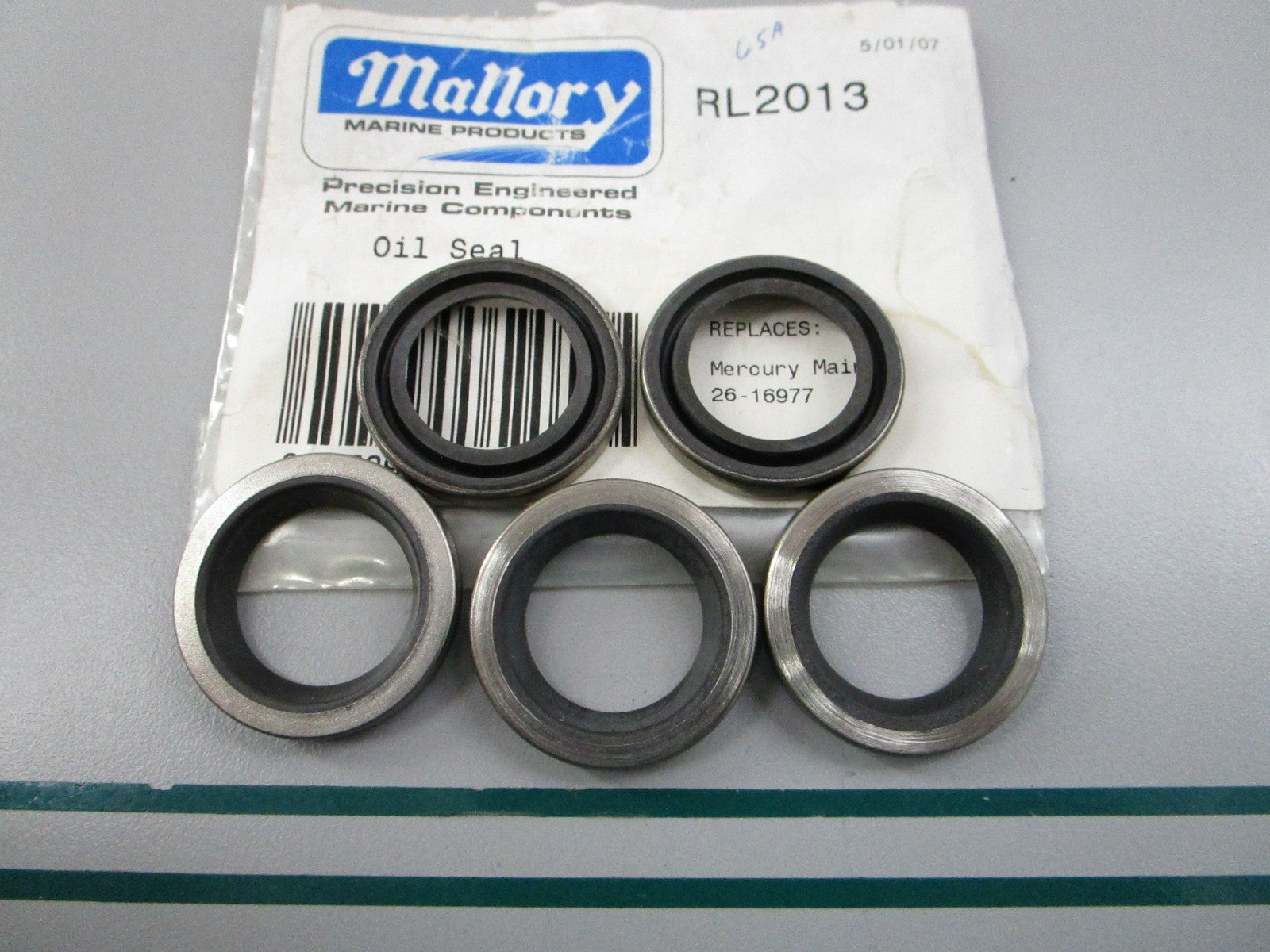 NEW (LOT OF 5) RL2013 Replaces: 26-16977 Mallory Oil Seal 0810