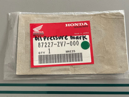NEW OEM 87227-ZV7-000 Honda Oil Pressure Mark 0810