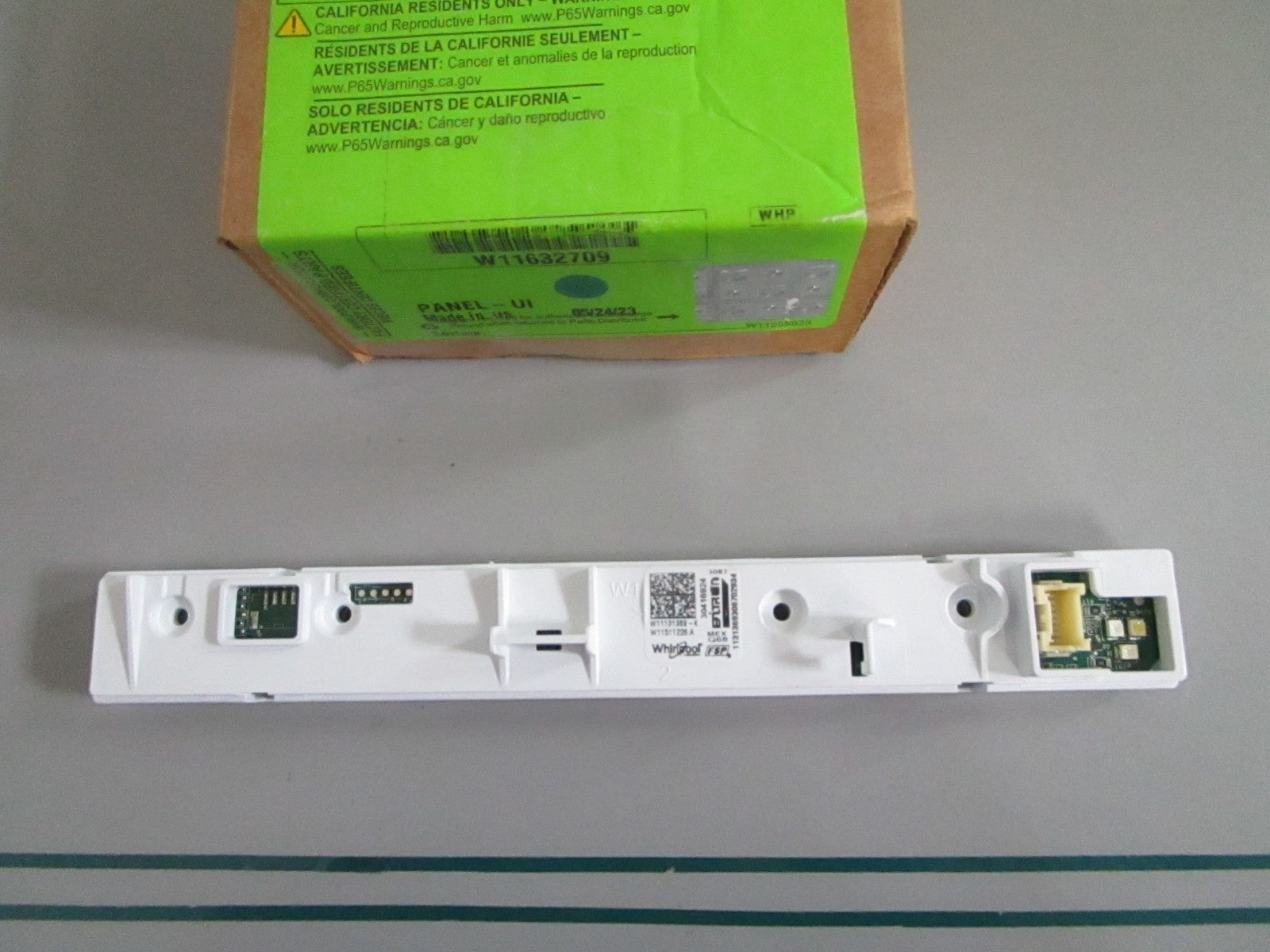 Whirlpool NEW OEM Dishwasher UI Control Panel W11632709 NOS Factory Part 0820