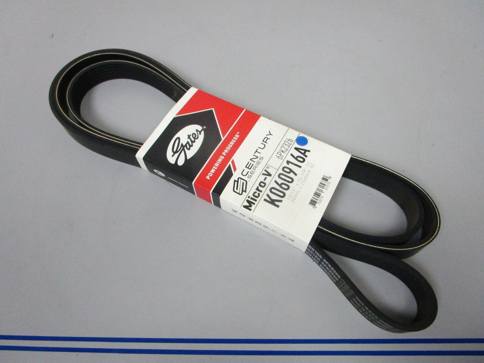 NEW K060916A Gates Micro-V 13/16" x 92 ⅛" Serpentine Belt 0720