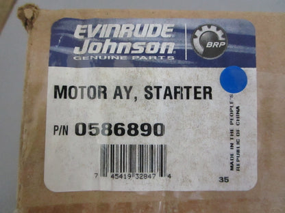 *NEW OEM* 0820 OMC Johnson Evinrude Starter Motor Ay 586890 0586890