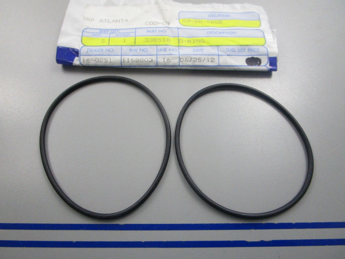 NEW OEM 338518 0338518 OMC Johnson Evinrude O-Ring 0810