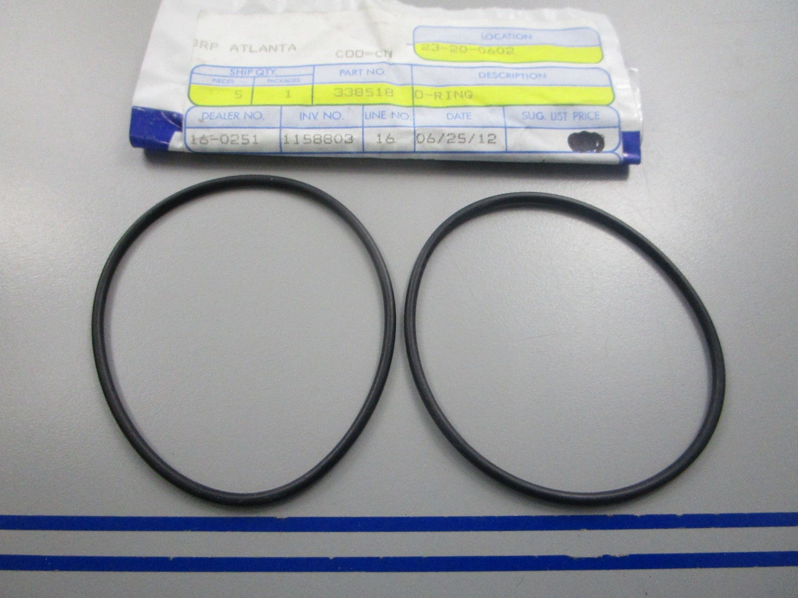 NEW OEM 338518 0338518 OMC Johnson Evinrude O-Ring 0810