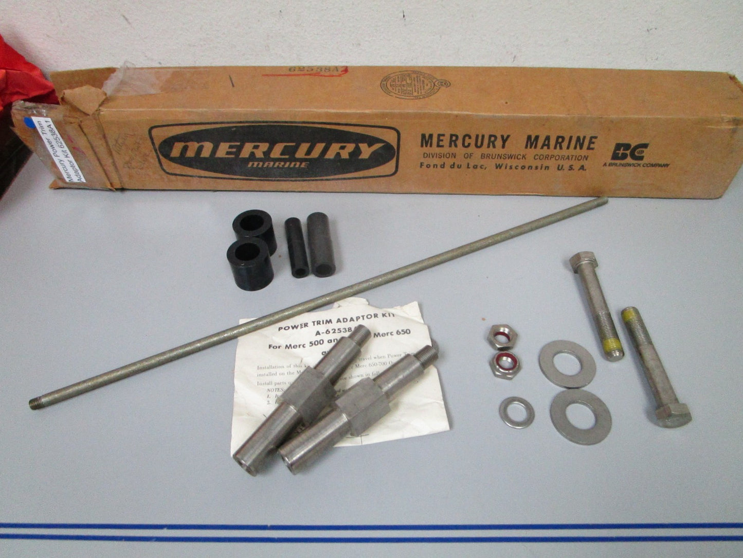 *NEW OEM* 0720 Mercury Quicksilver Power Trim Adaptor Kit 62538A1