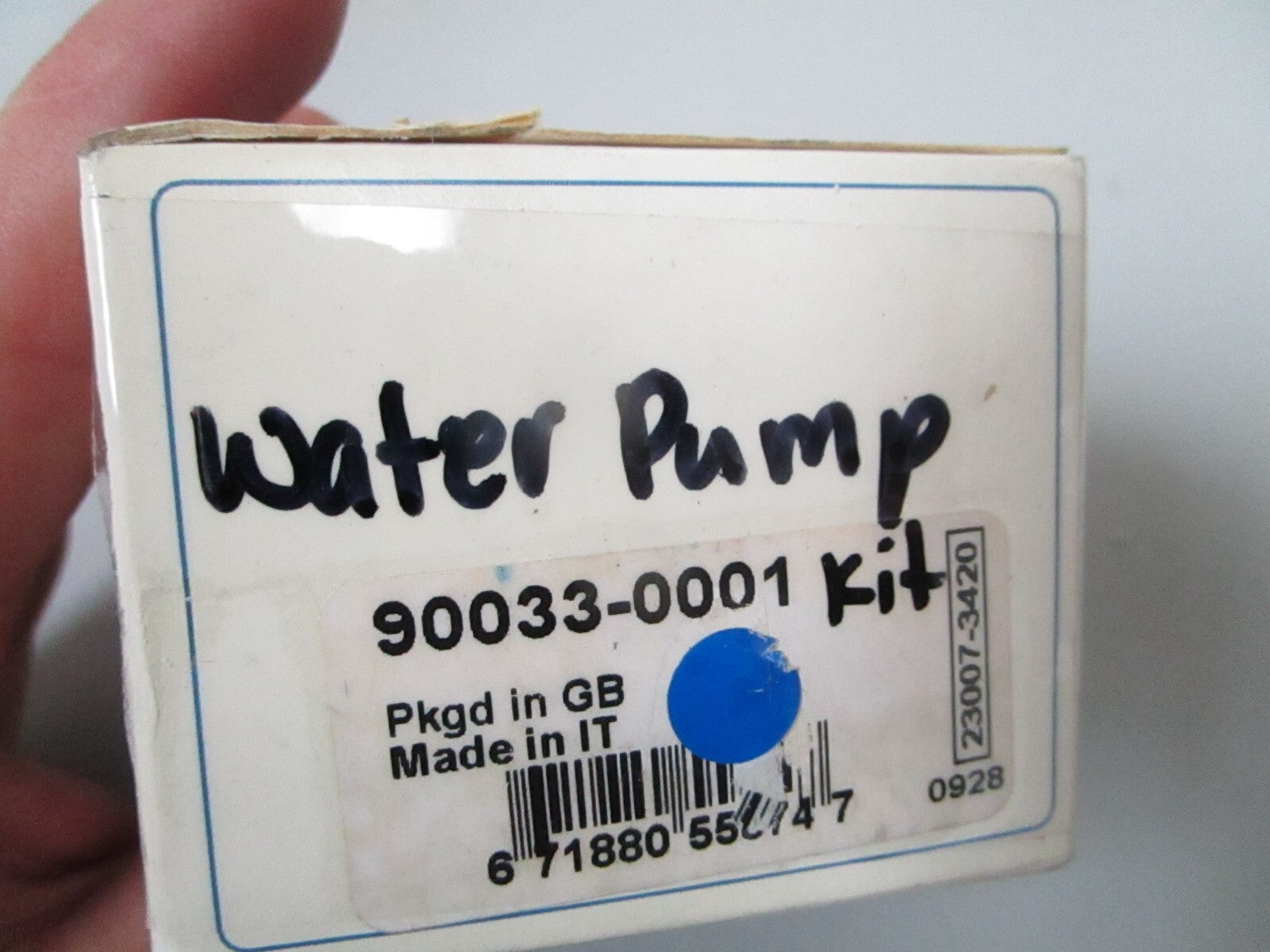 *NEW OEM* 0720 Jabsco Water Pump Kit 90033-0001