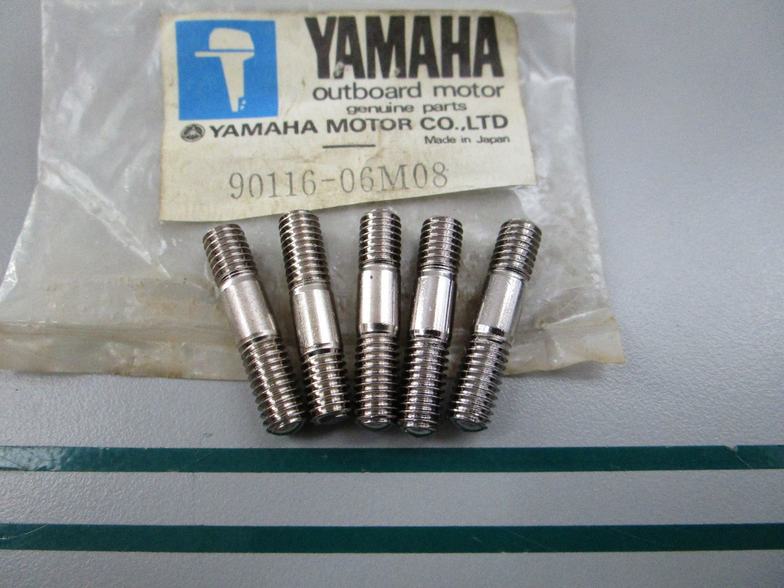 NEW OEM (LOT OF 5) 90116-06M08-00 Yamaha Stud Bolt 0810