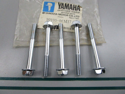 NEW OEM (LOT OF 5) 90105-06M17-00 Yamaha Flange Bolt 0810