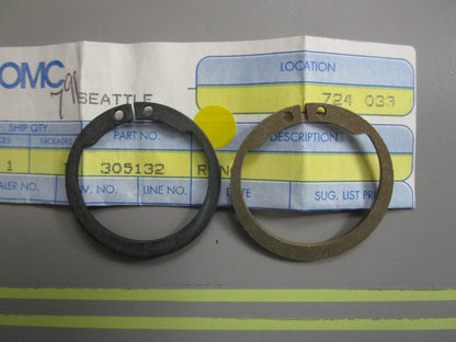 *NEW OEM* (LOT OF 2) 0810 OMC Johnson Evinrude Ring 305132 0305132