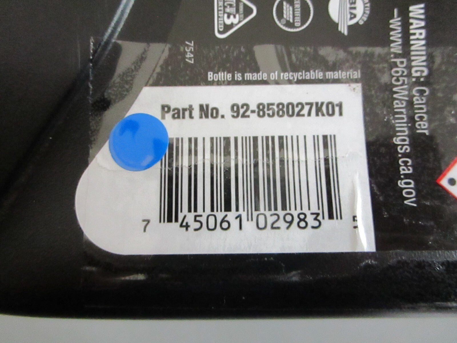 *NEW OEM* 0820 Mercury MerCruiser Premium Plus 2-Stroke Engine Oil 92-858027K01