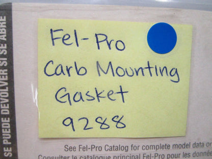*NEW* 0810 Fel-Pro Carb Mounting Gasket 9288