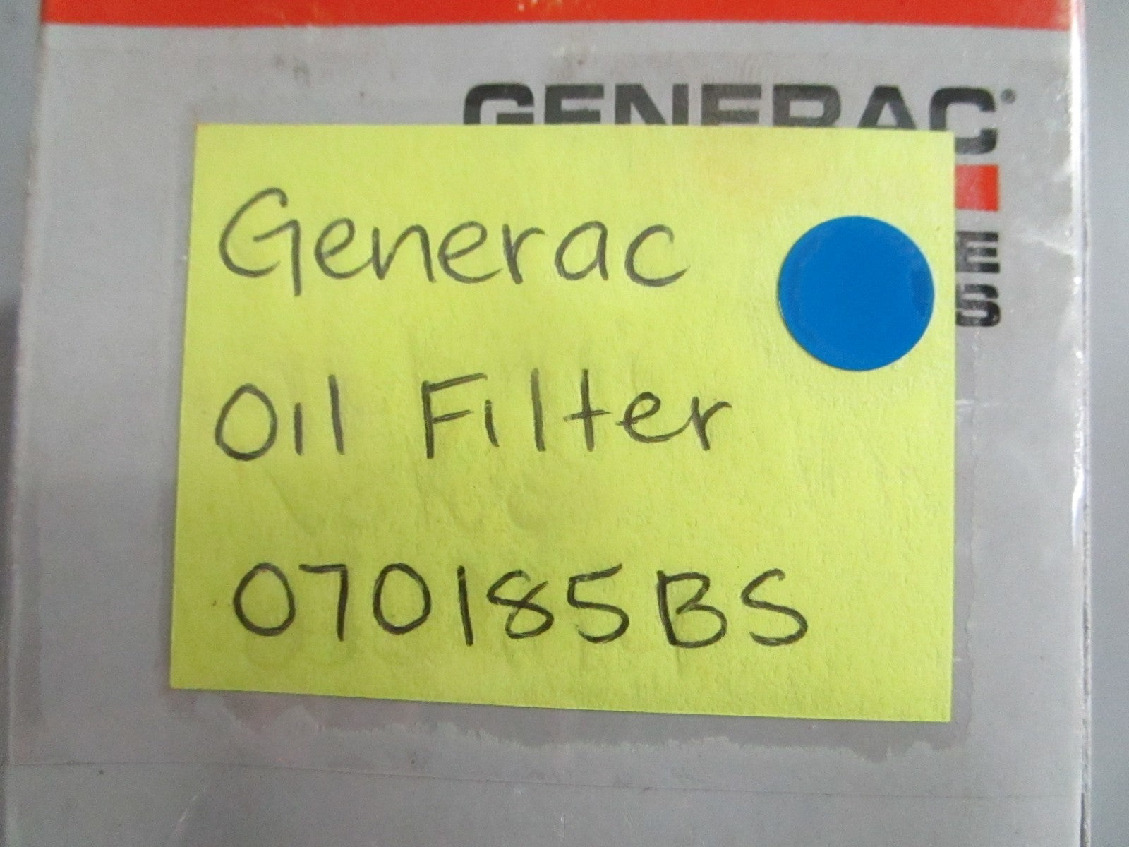 NEW OEM (LOT OF 2) 070185BS Generac Oil Filter 0820