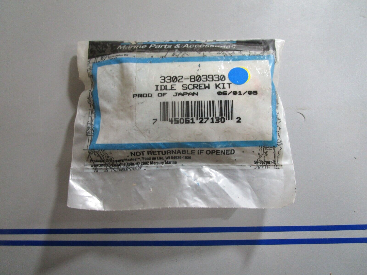 *NEW OEM* 0810 Mercury Quicksilver Idle Screw Kit 3302-803930