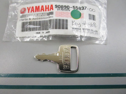 NEW OEM 90890-55837-00 Yamaha #468 Ignition Key 0810