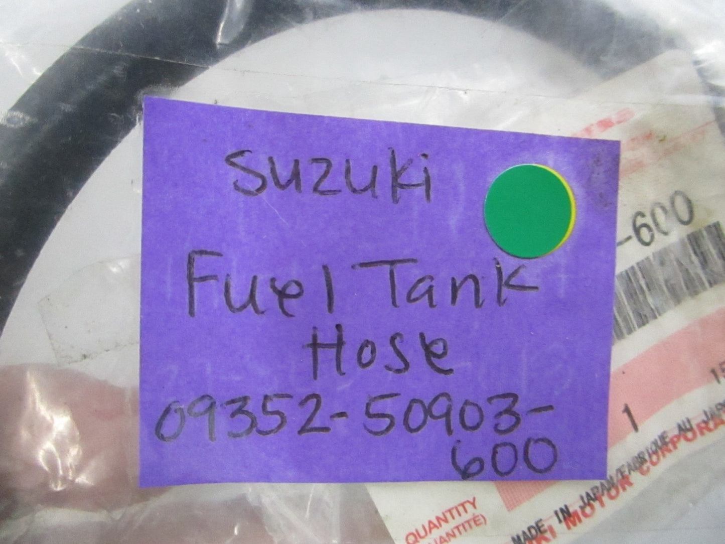 NEW OEM 09352-50903-600 Suzuki Fuel Tank Hose 0810
