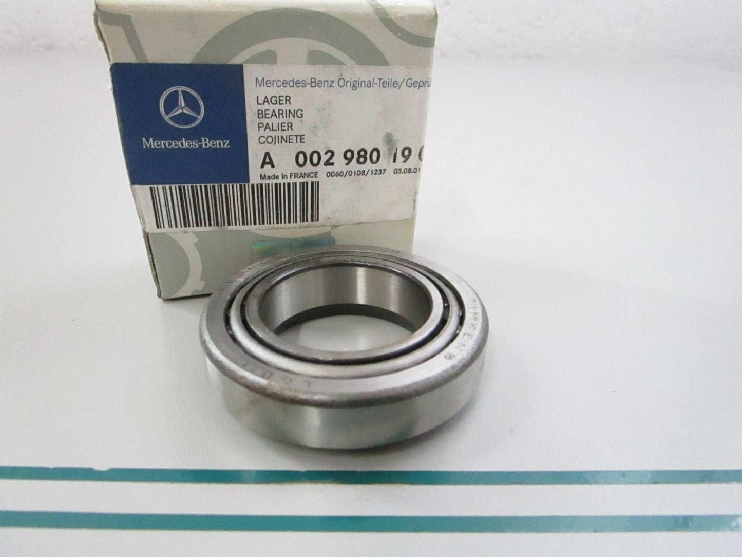 NEW OEM A0029801902 Mercedes-Benz Tapered Roller Bearing 0810