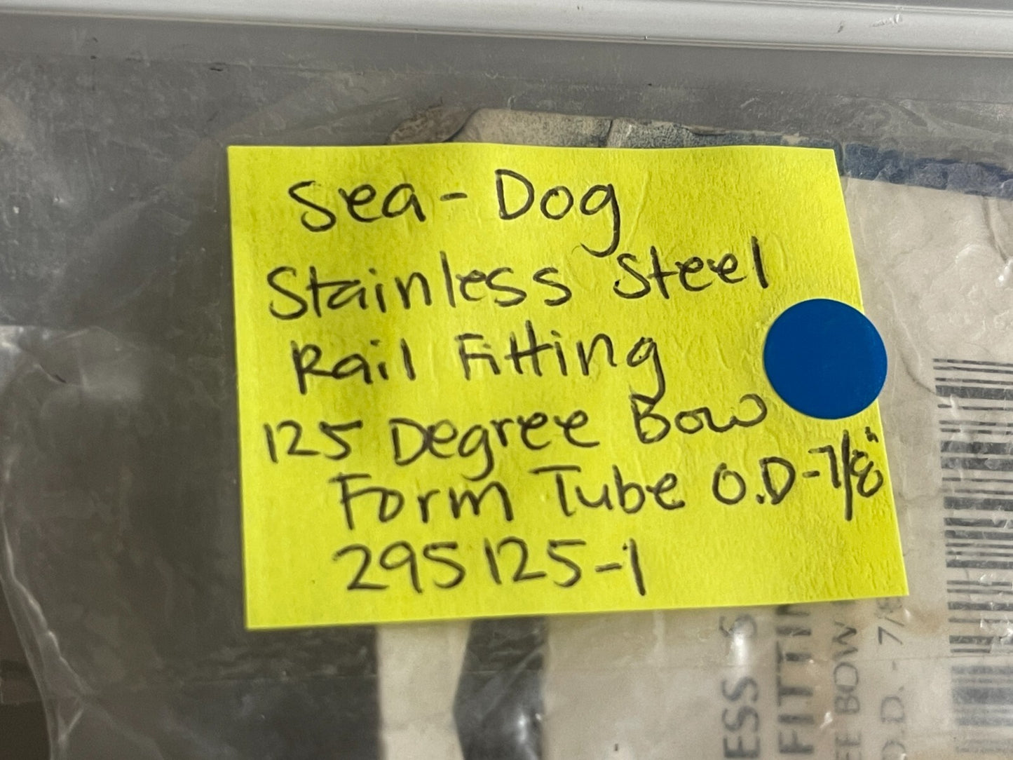 *NEW OEM* 0720 Sea Dog 125° Bow Form Tube O.D. -⅞ SS Rail Fitting 295125-1