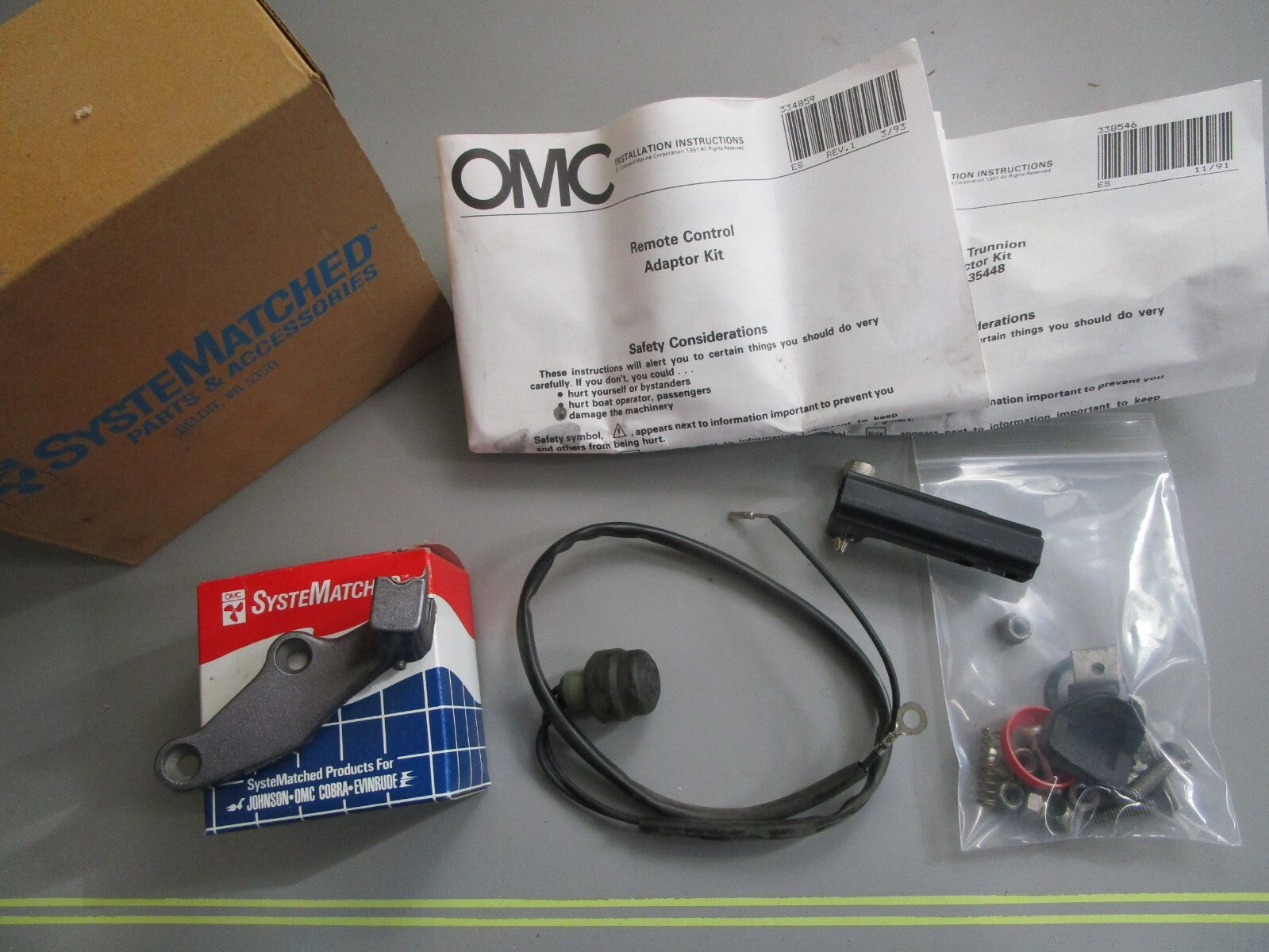 *NEW OEM* 0820 OMC Johnson Evinrude Remote Control Adapter Kit 398032 0398032