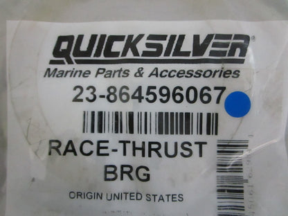 NEW OEM 23-864596067 Mercury Quicksilver Thrust Bearing Race 0820