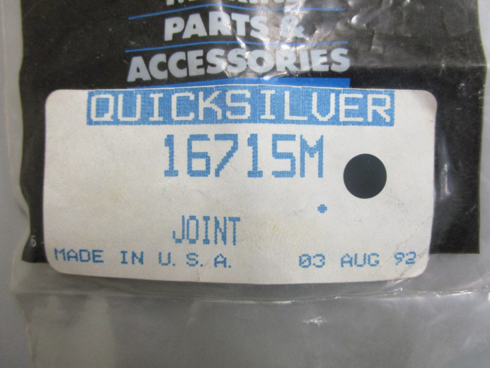 *NEW OEM* 0810 Mercury Quicksilver Joint 16715M