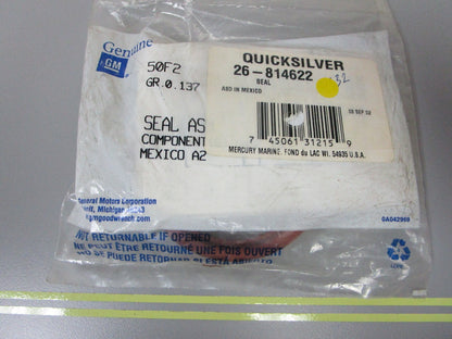 *NEW OEM* 0810 Mercury Quicksilver Seal 26-814622