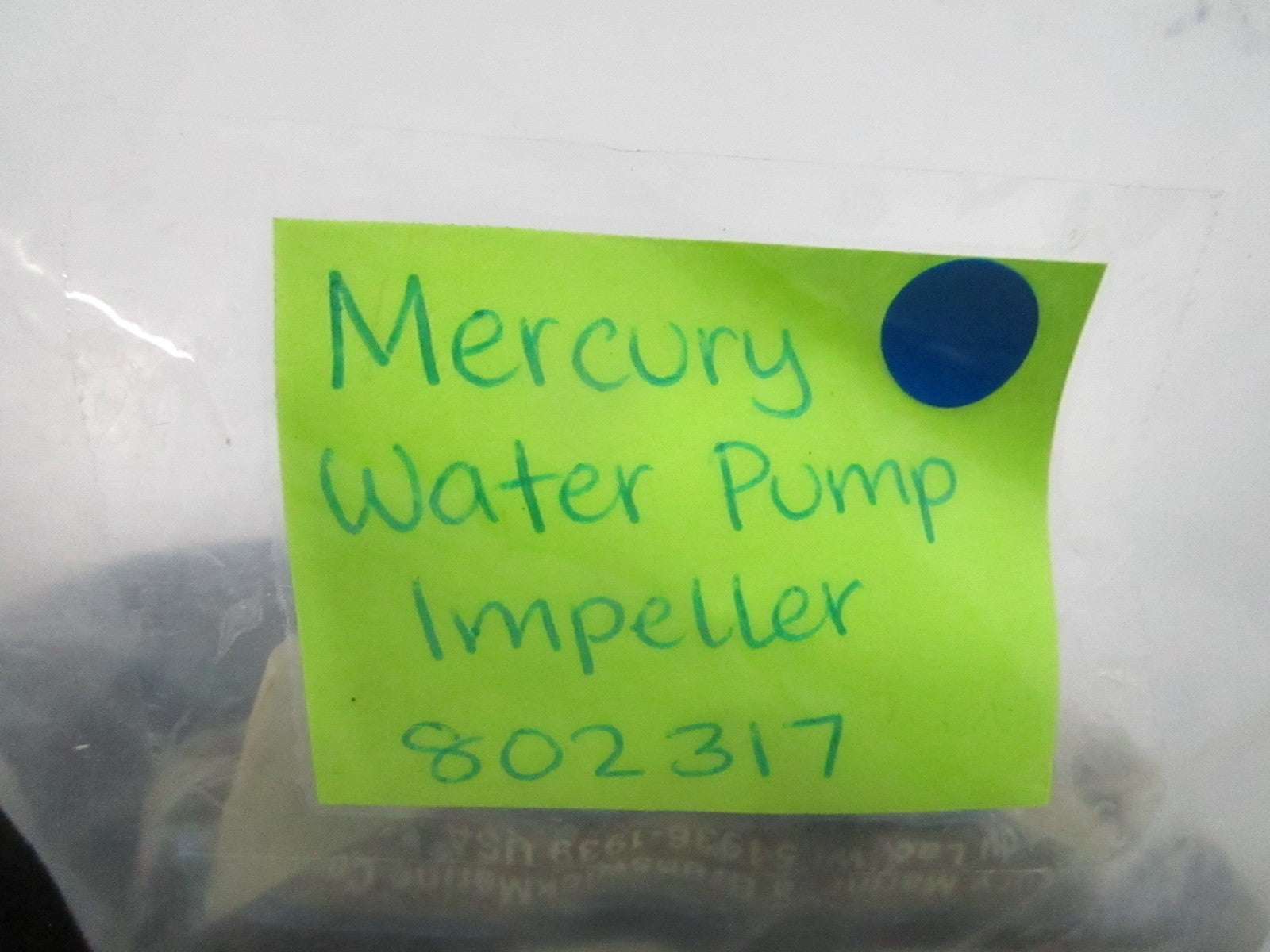 *NEW OEM* 0810 Mercury Quicksilver Water Pump Impeller 802317