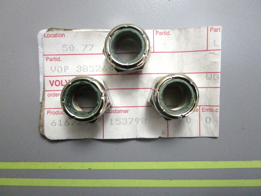 *NEW OEM* (LOT OF 3) 0750 Volvo Penta LOCK NUT 3852648